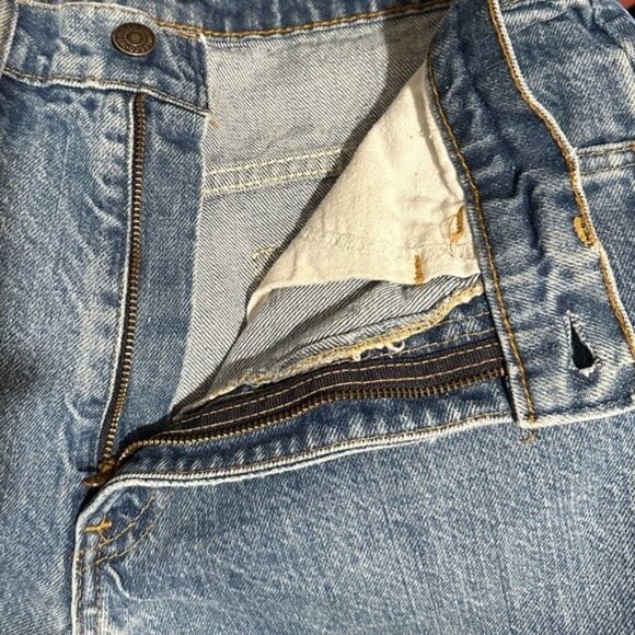 Levi’s Vintage Orange Tab Cutoff Denim Shorts 80s Size 30 - Picture 4 of 14